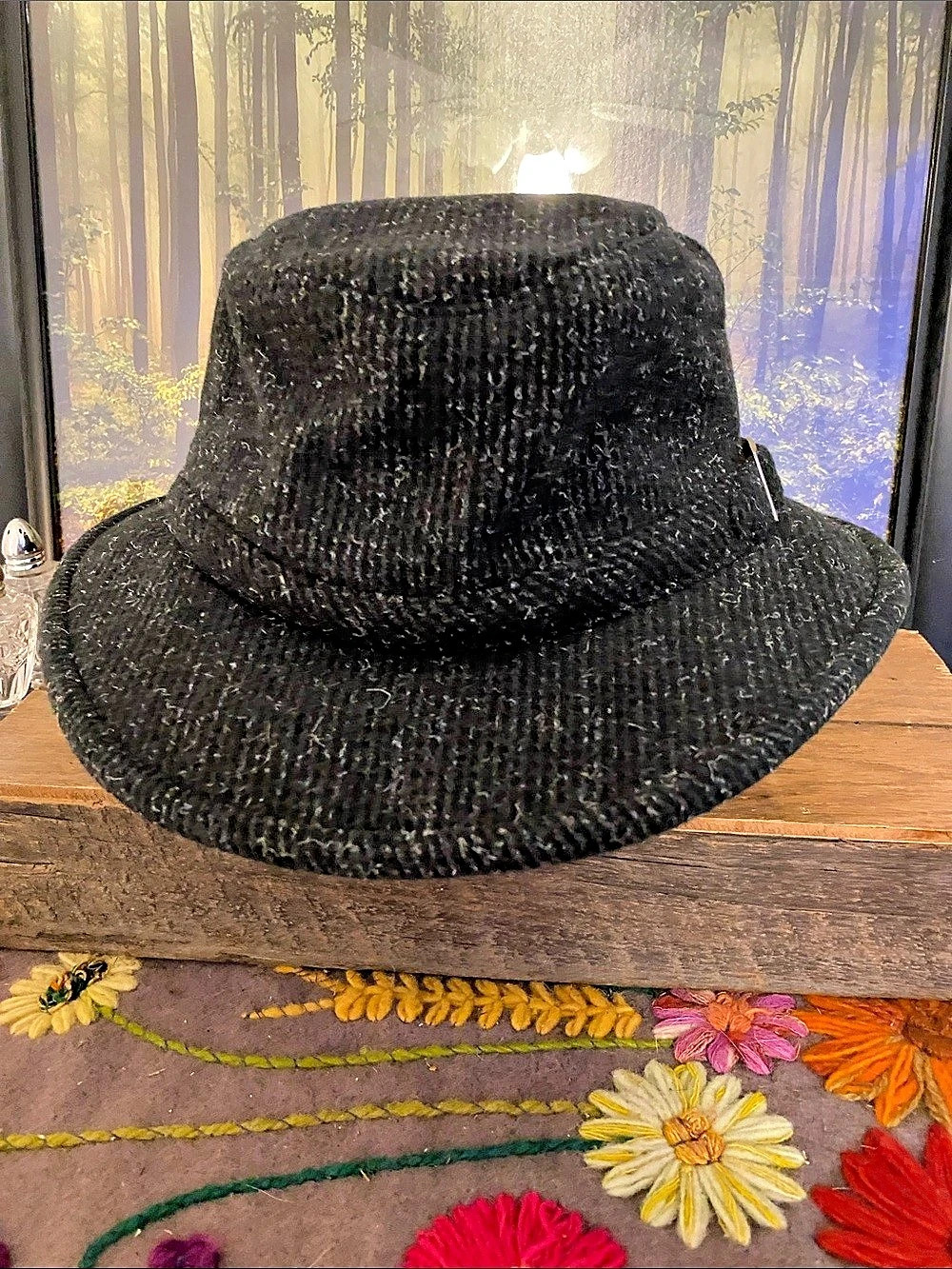 Tilley Winter Wool Hat Black Size 7 1/2